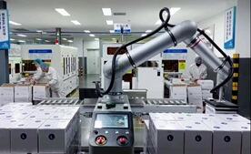珞石協(xié)作碼垛典型應用：醫療用品紙箱碼垛
